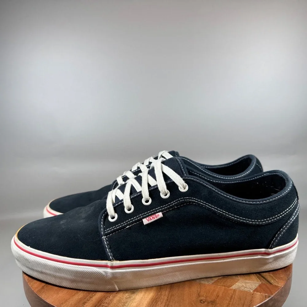 Vans Chukka Low Mens‎ Black Suede Lace Up Skate Shoes Size 15